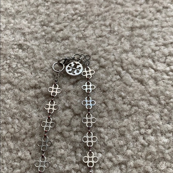 Tory Burch Long Silver Necklace - Picture 3 of 3
